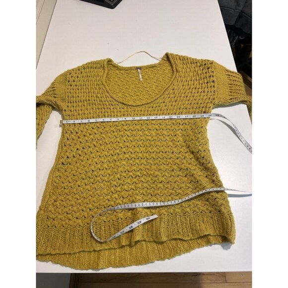 Free People Crashing Waves Open Knit Pullover Women’s Sweater Medium Boho Gypsy - Picture 7 of 11